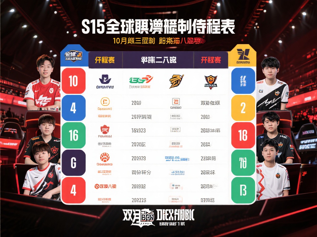 S15全球总决赛最新赛程公布,小组赛对阵一览 根据官方最新公布的S15全球总决赛赛程表